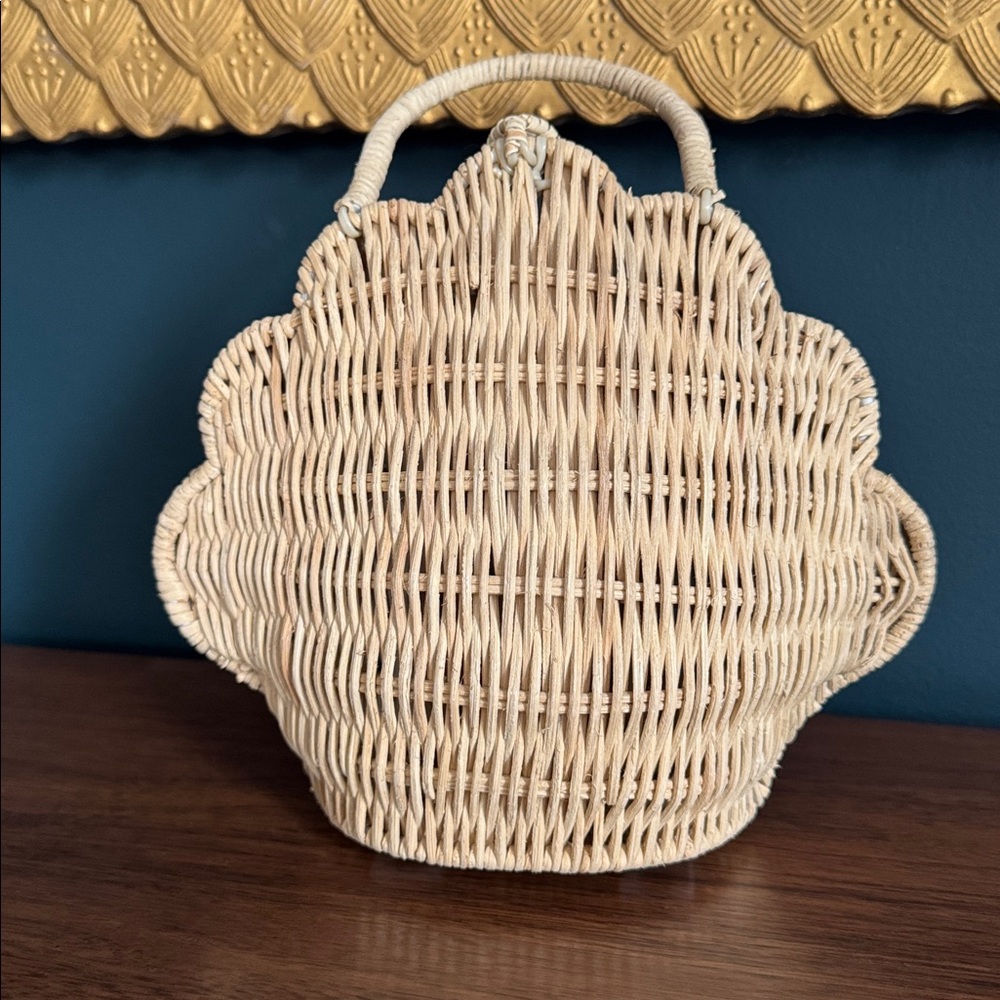 Olli Ella Rattan Shell Bag - Picture 3 of 5
